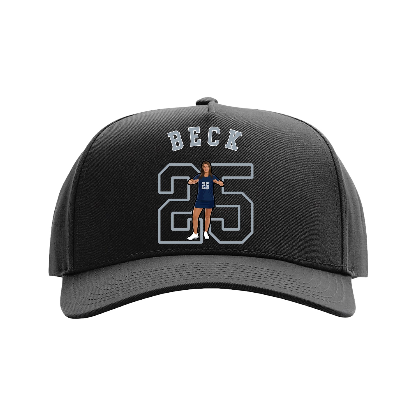 Full Fabric Five-Panel Champ Cap
