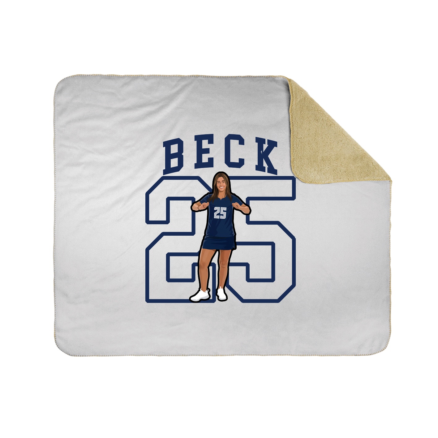 Throw Blanket — Shirsey in White