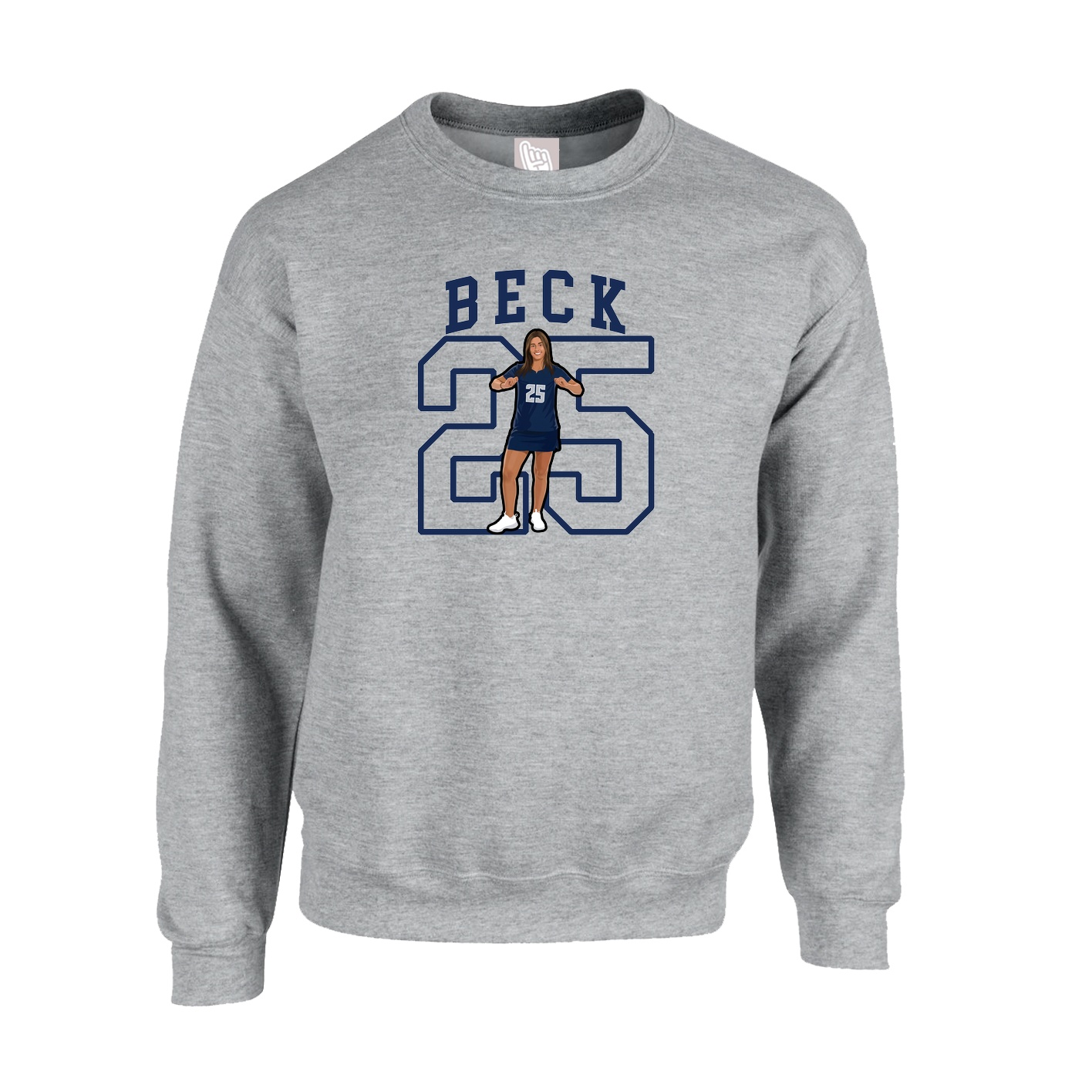 Fleece Crew — Shirsey in Grey