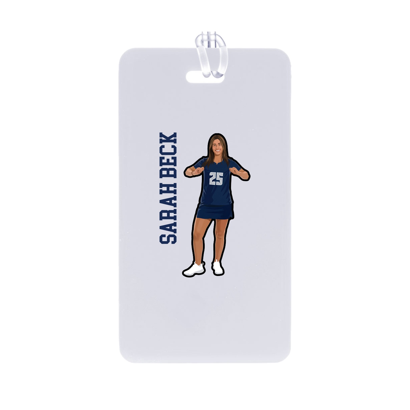 Bag Tag — Name Vertical in Classic