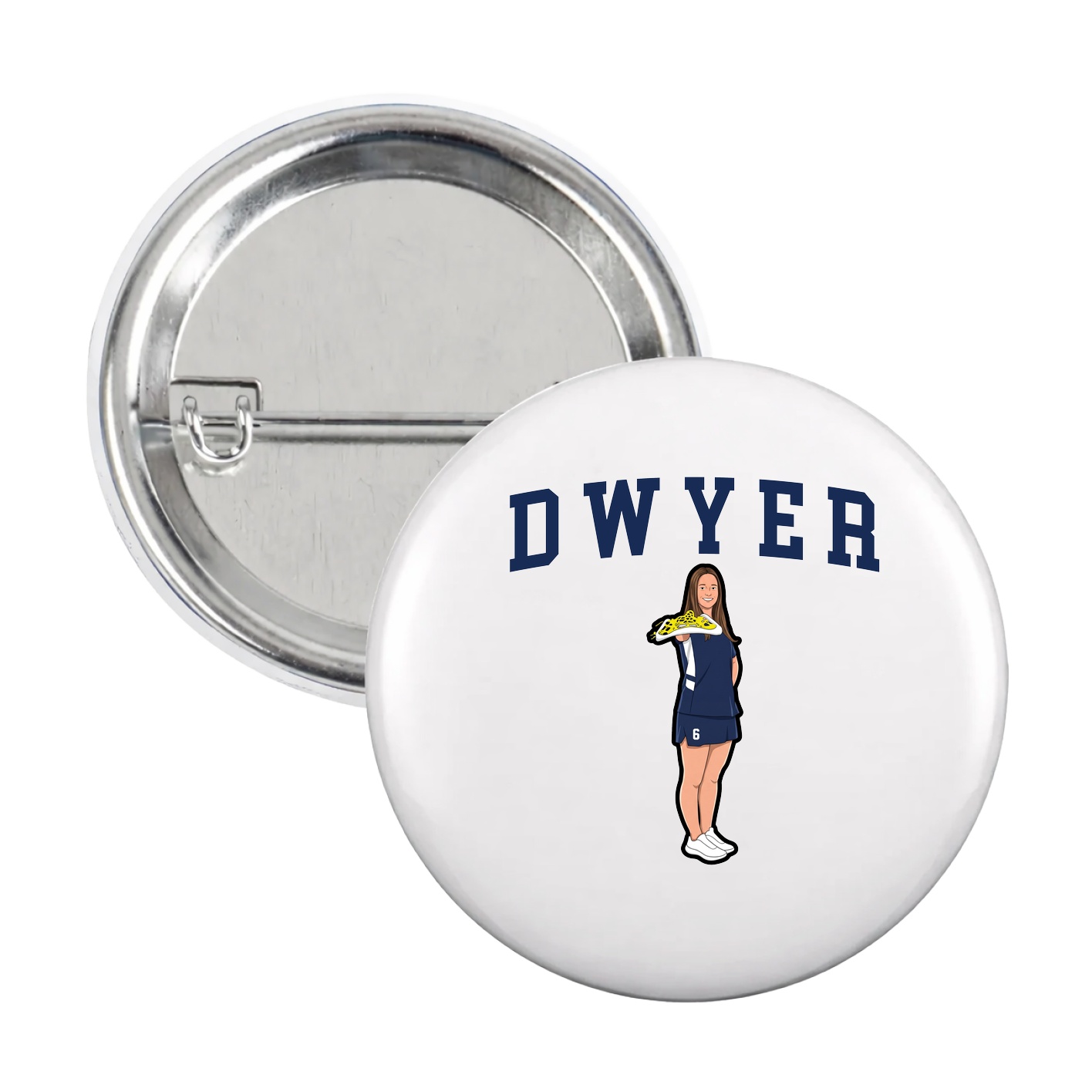 Game Day Button — Shirsey in White