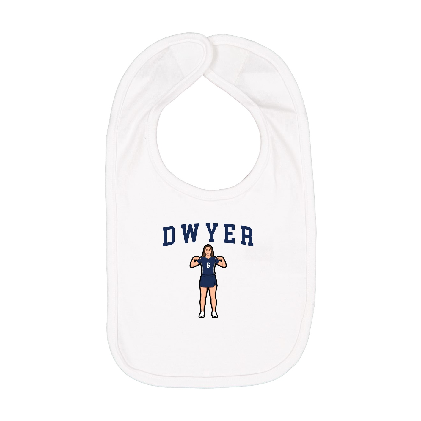 Infant Bib — Shirsey in White