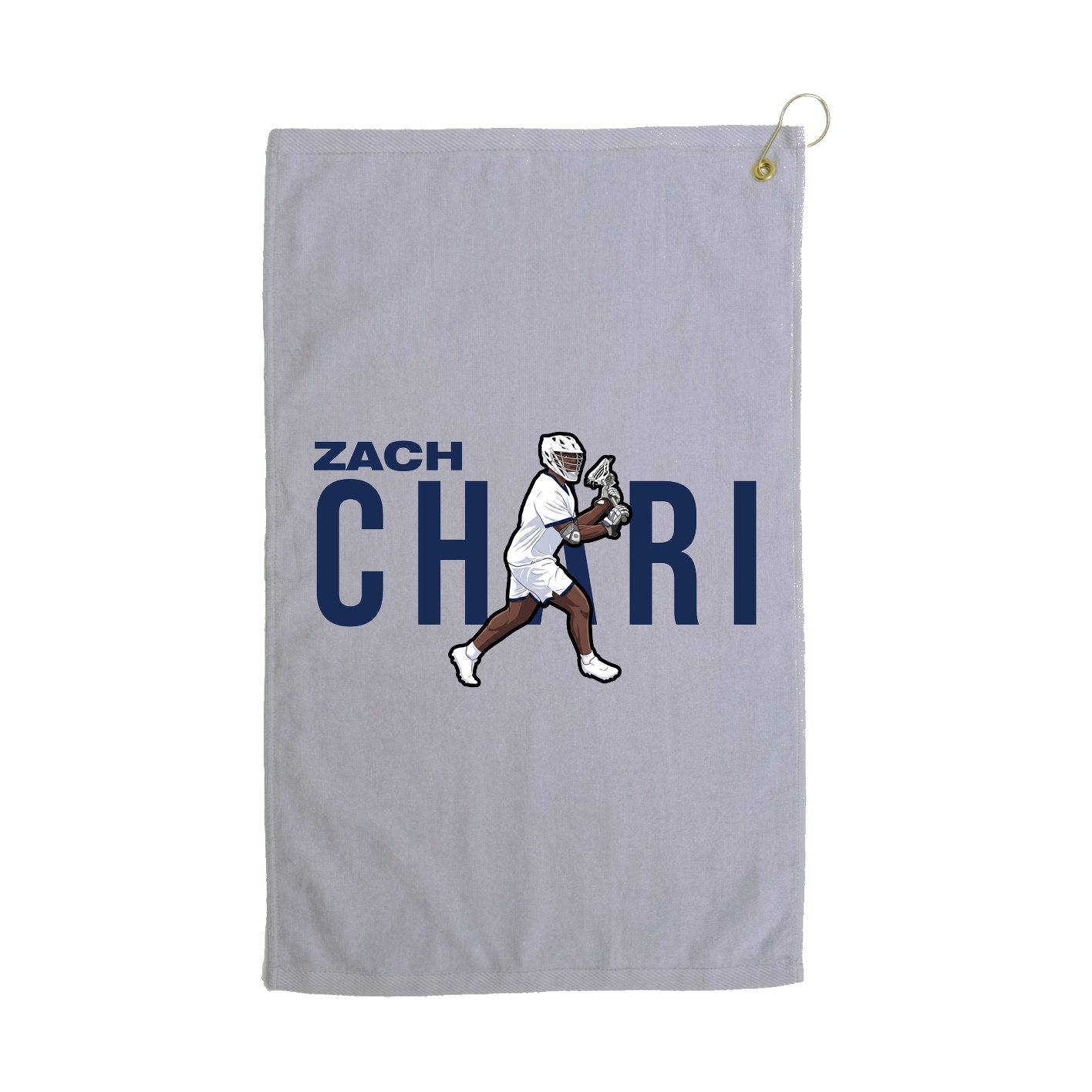 Golf Towel — Player Name in Grey