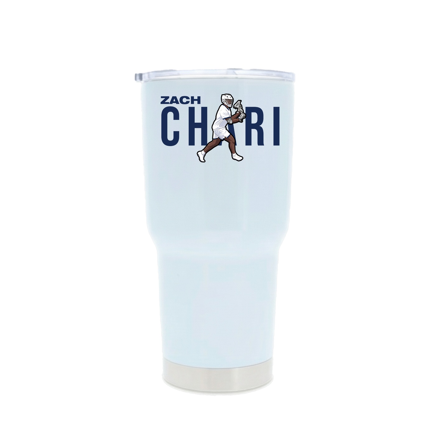 30oz Stainless Steel Tumbler — Player Name in White