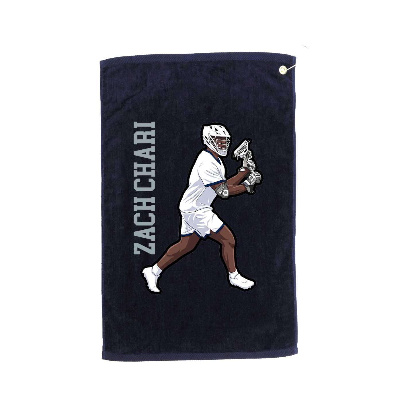 Golf Towel — Name Vertical in Navy
