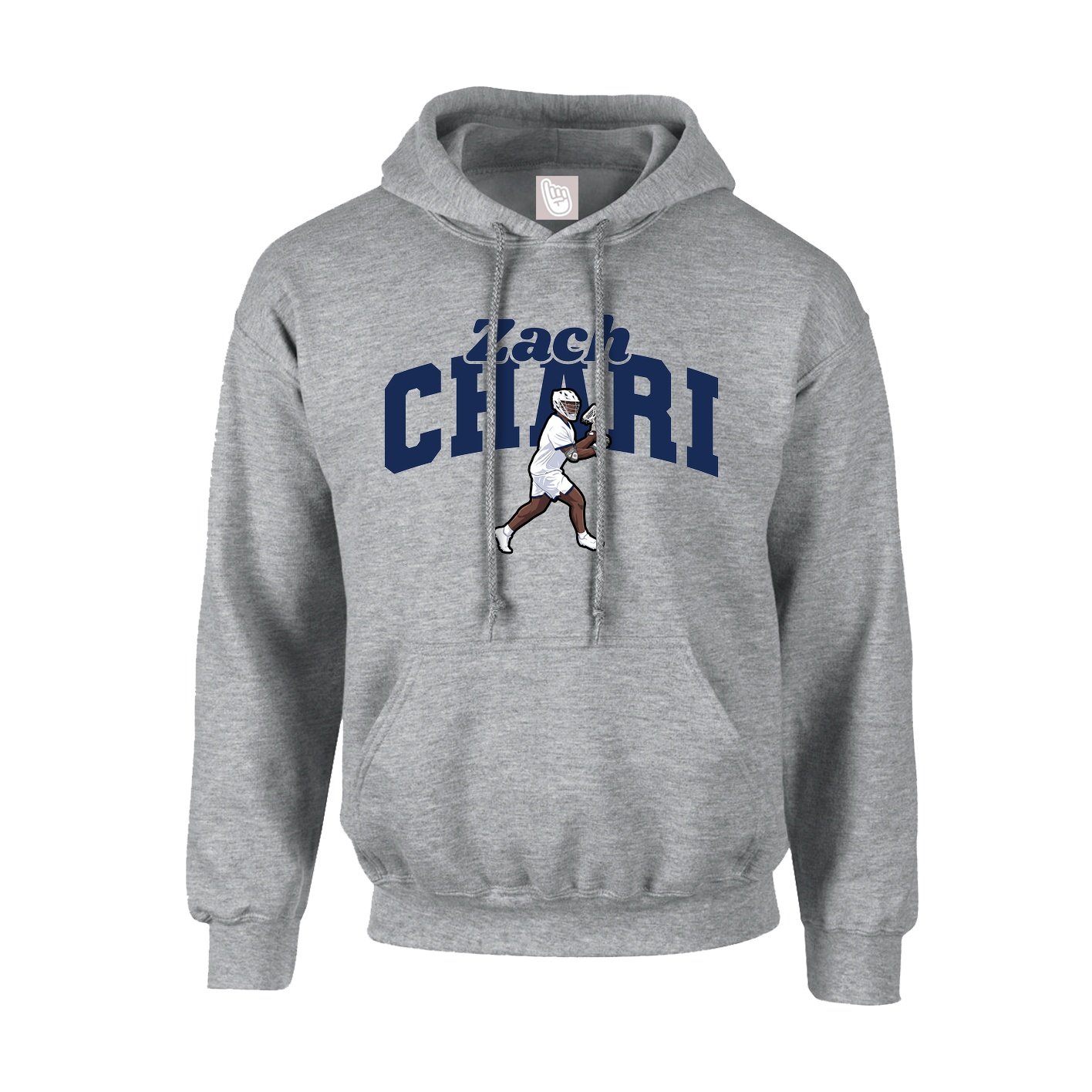 Youth Hoodie — Signature Arch in Grey