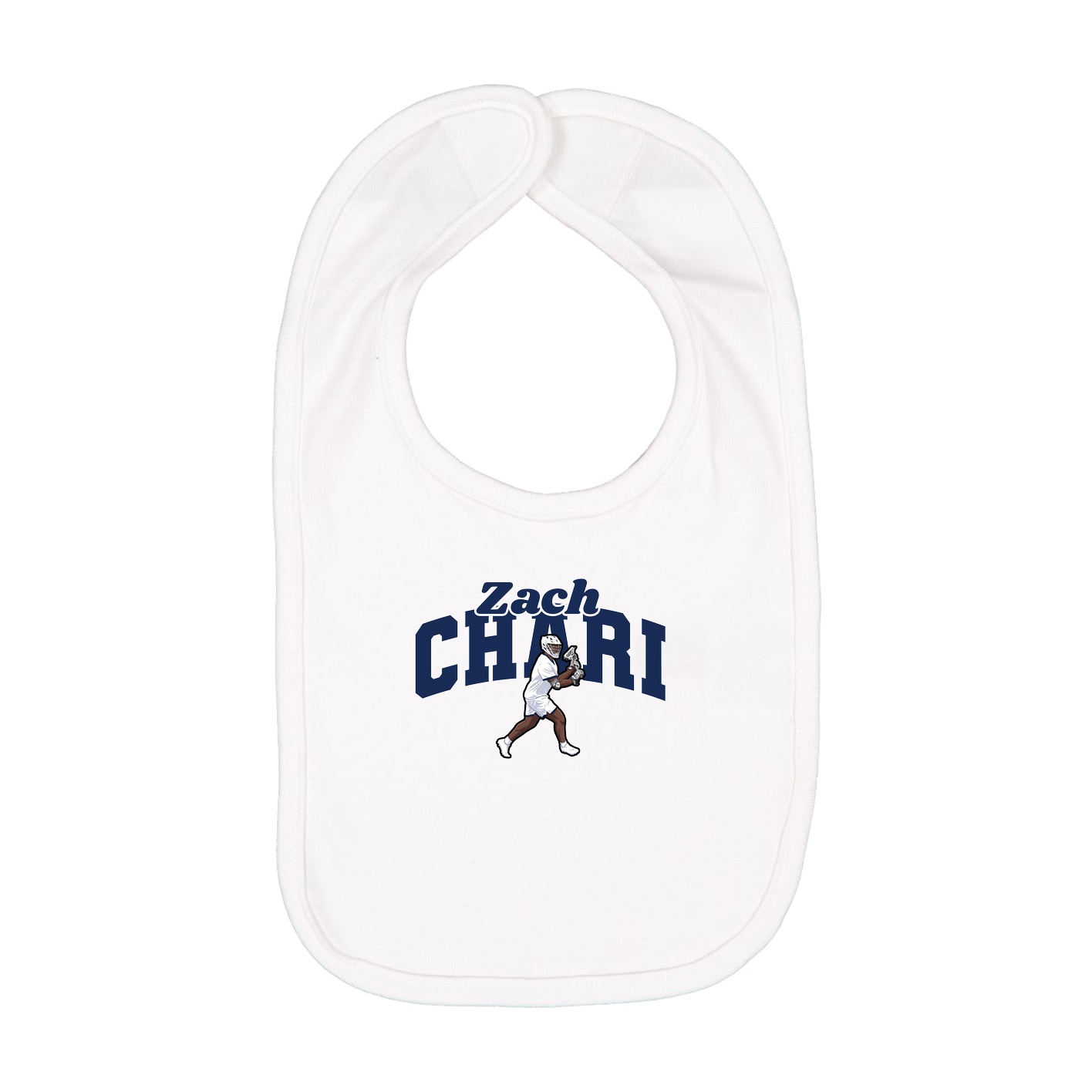 Infant Bib — Signature Arch in White