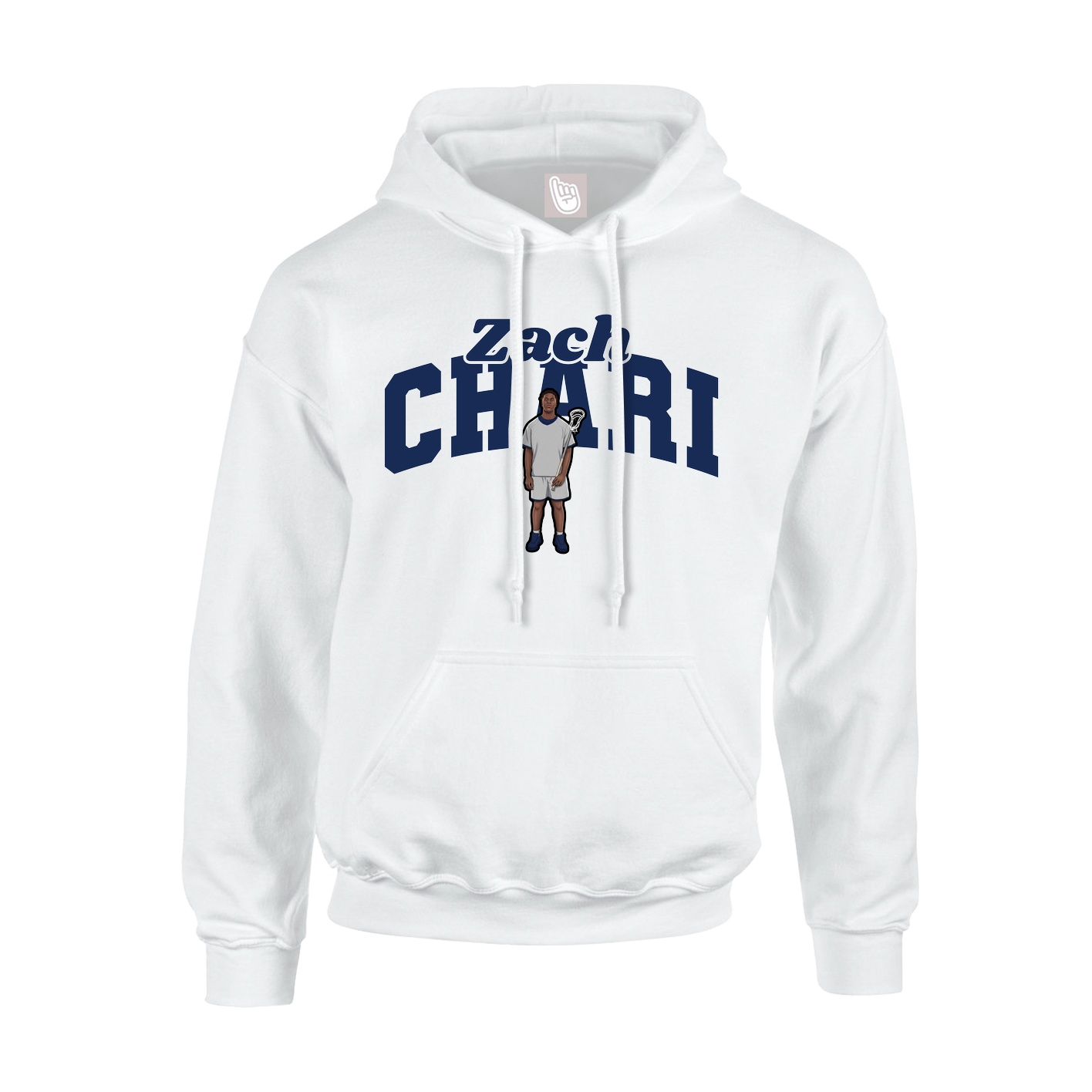 Hoodie — Signature Arch in White