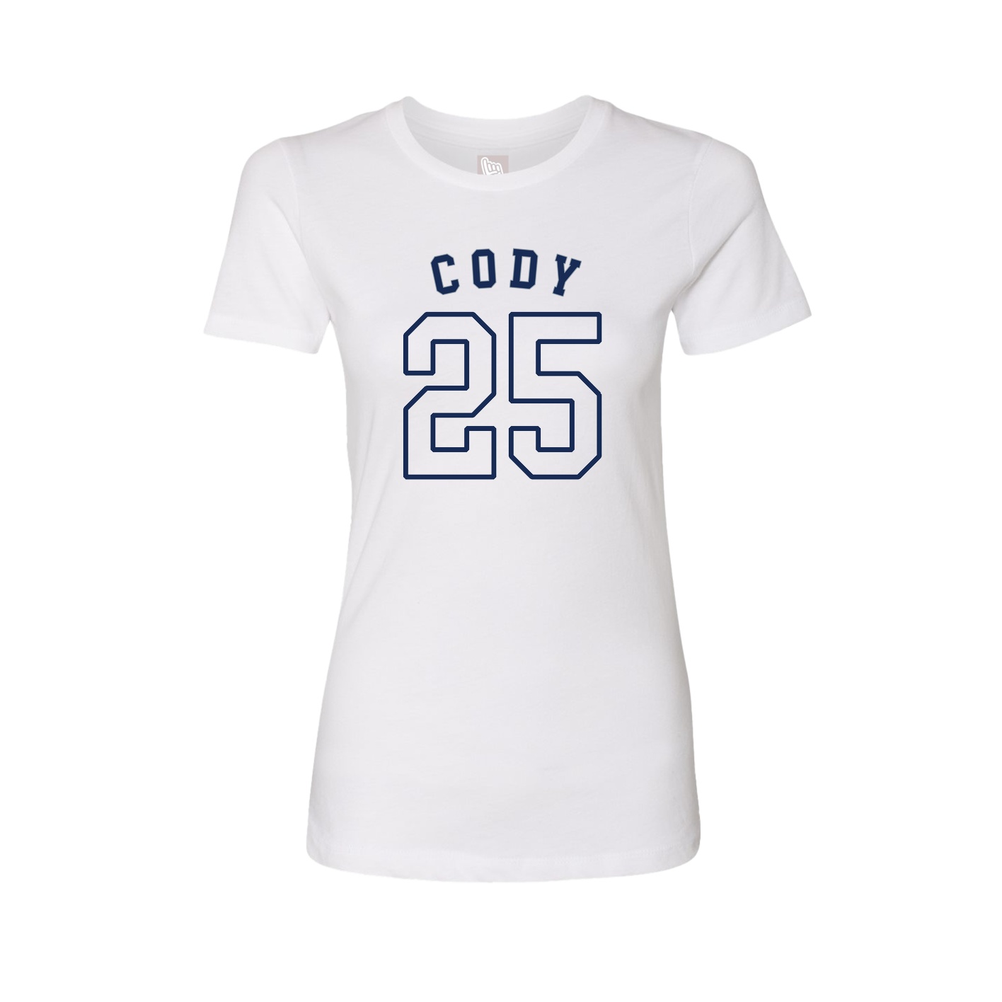 Fitted Women's Tee — Shirsey Arch in White