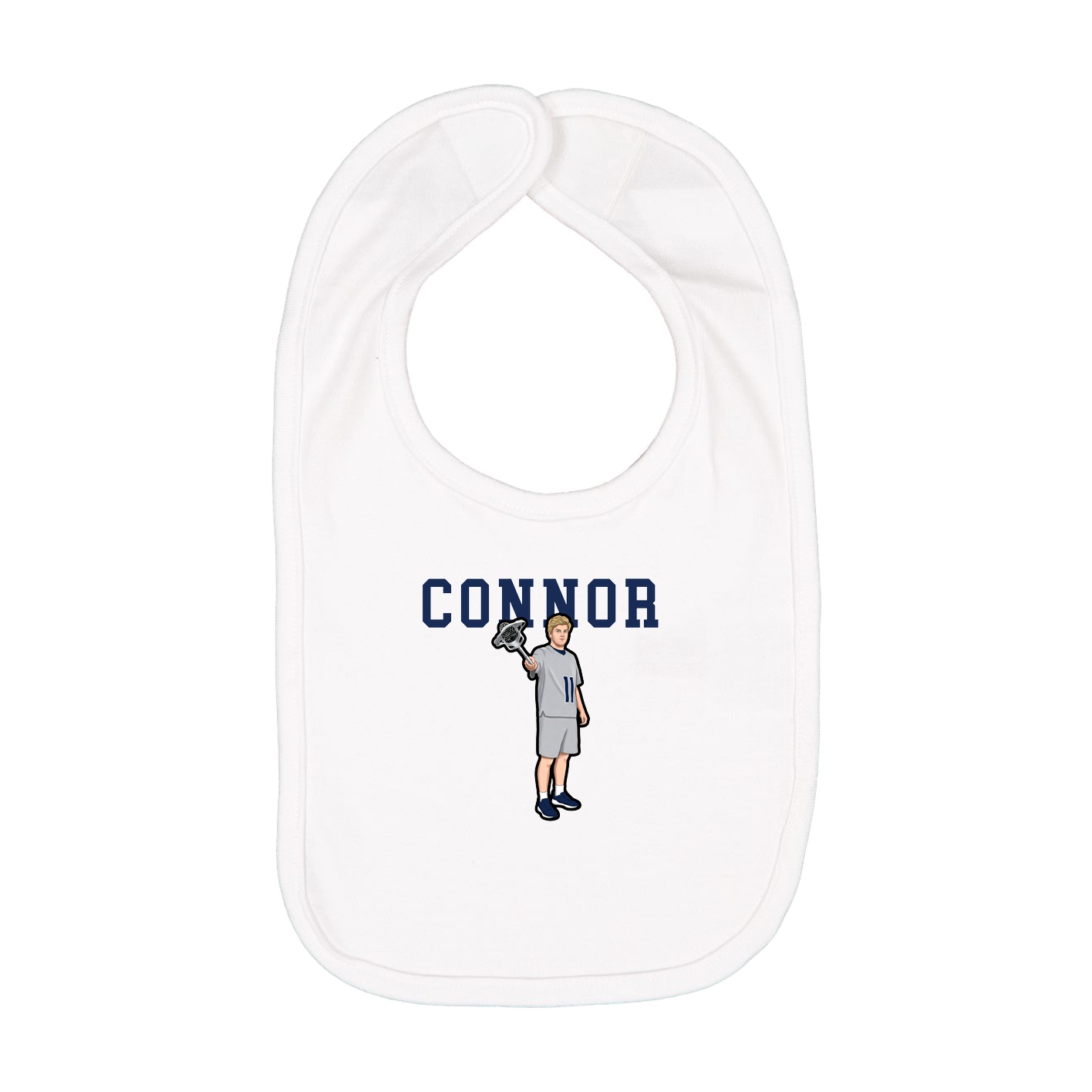Infant Bib — Shirsey in White