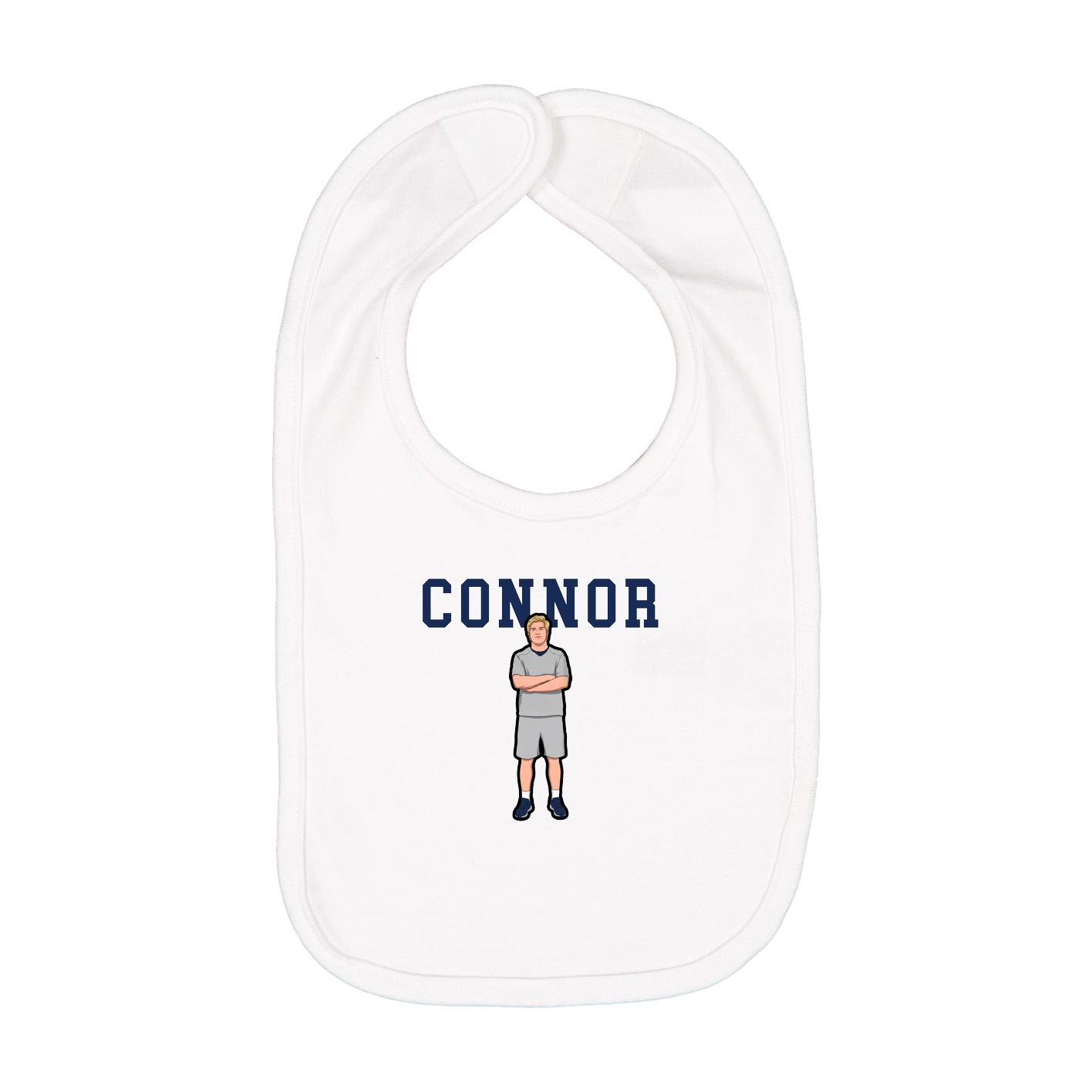 Infant Bib — Shirsey in White