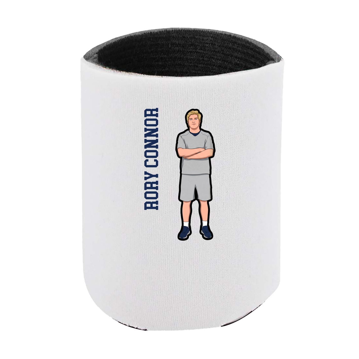 Can Holder — Name Vertical in White