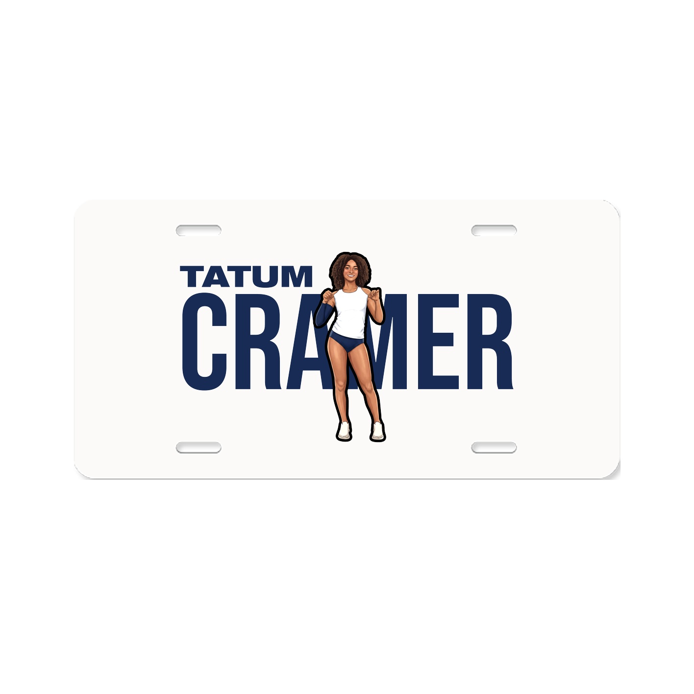 License Plate — Player Name in Classic