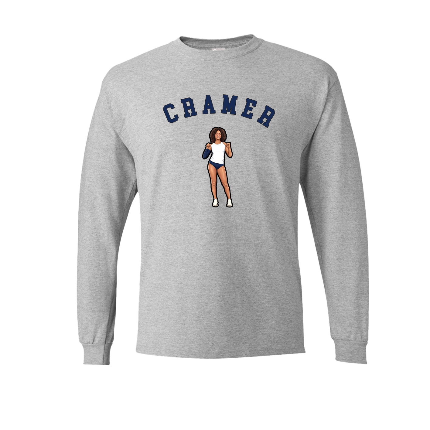Long Sleeve Tee — Shirsey Arch in Grey