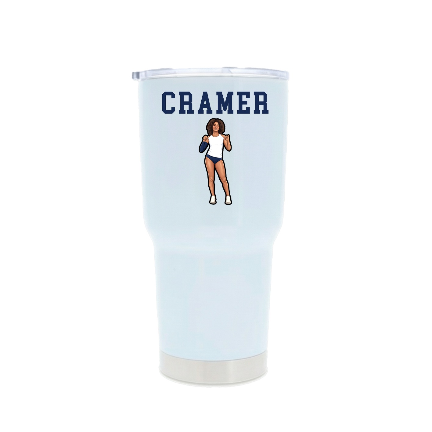 30oz Stainless Steel Tumbler — Shirsey in White