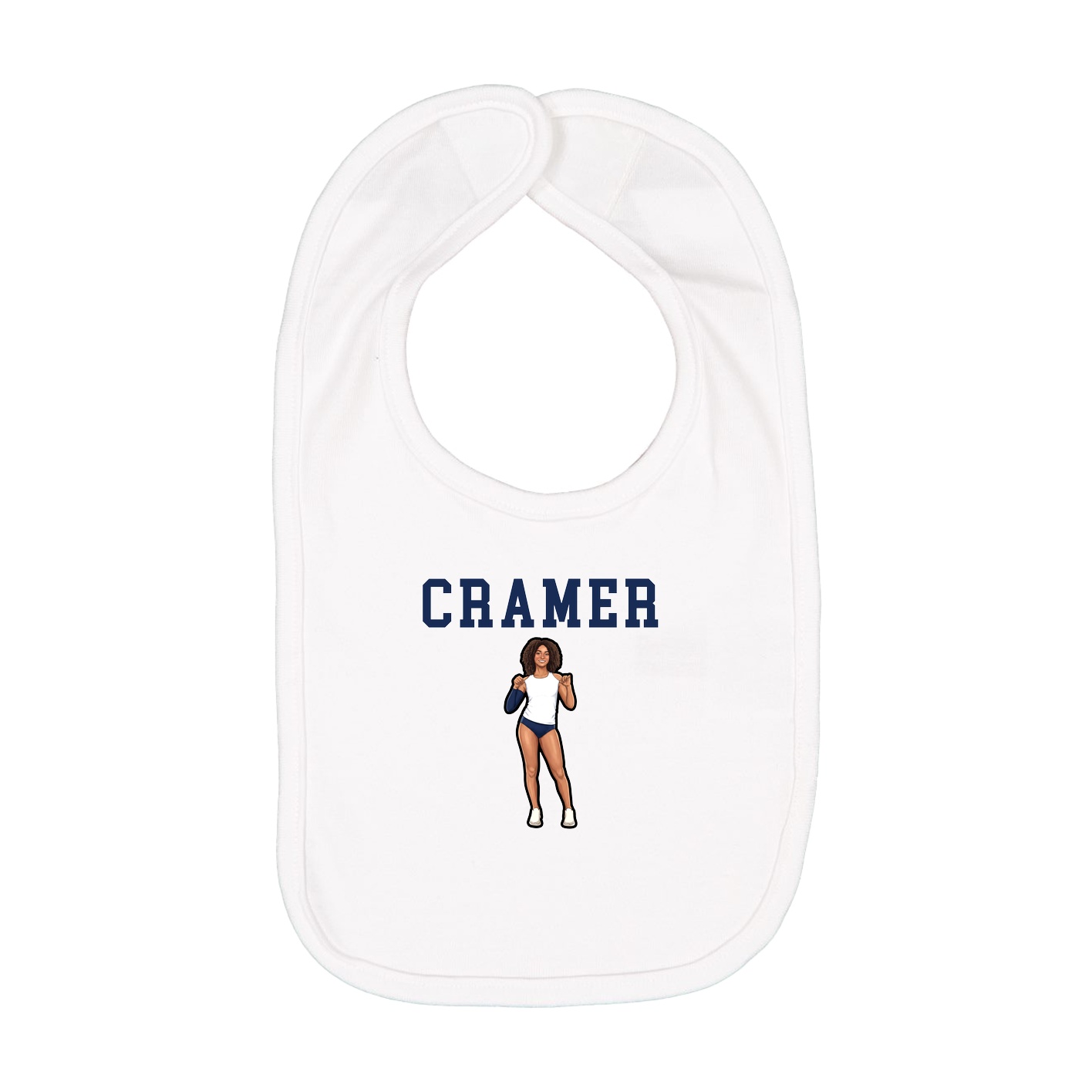 Infant Bib — Shirsey in White