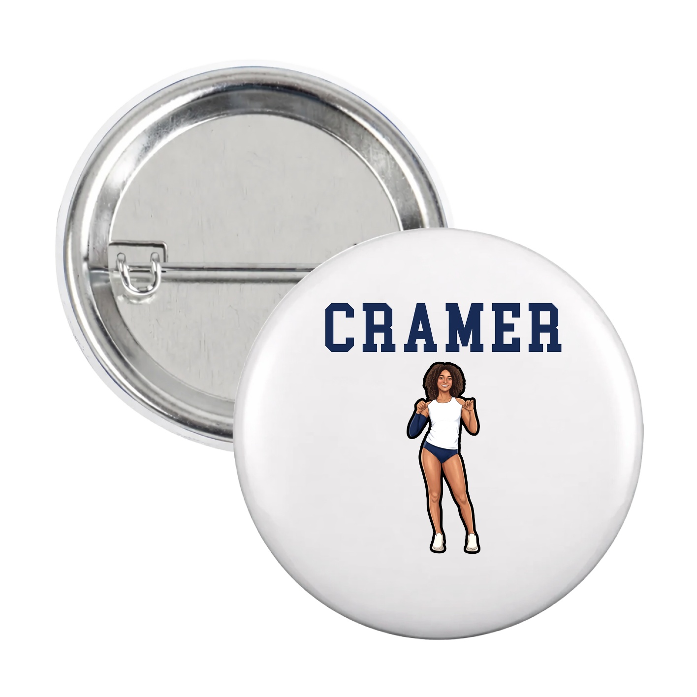 Game Day Button — Shirsey in White