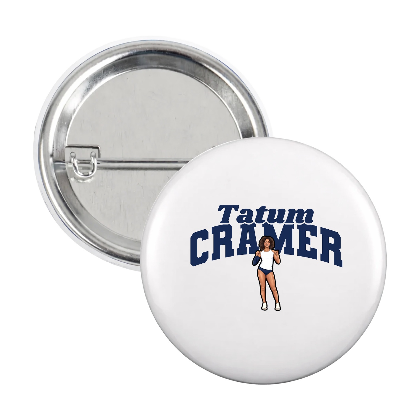 Game Day Button — Signature Arch in White