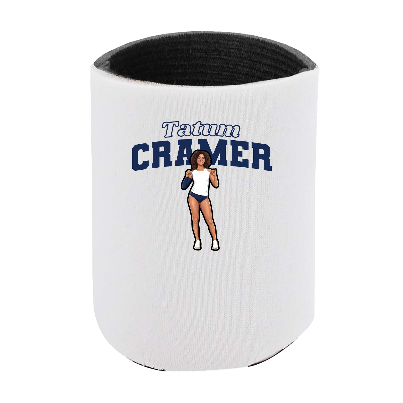 Can Holder — Name Arch in White