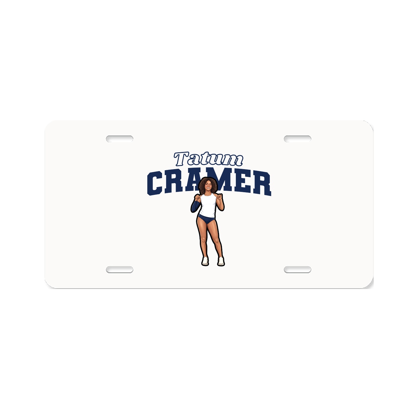 License Plate — Name Arch in Classic