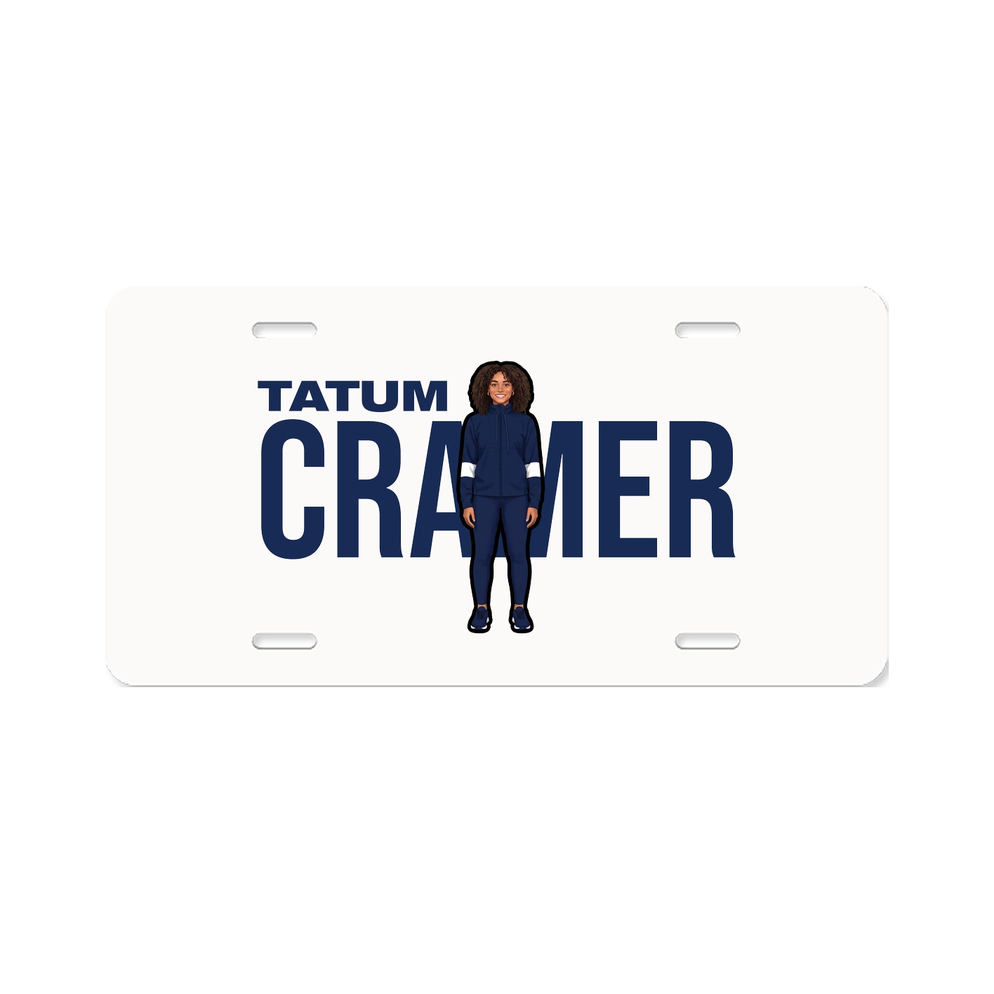 License Plate — Player Name in Classic