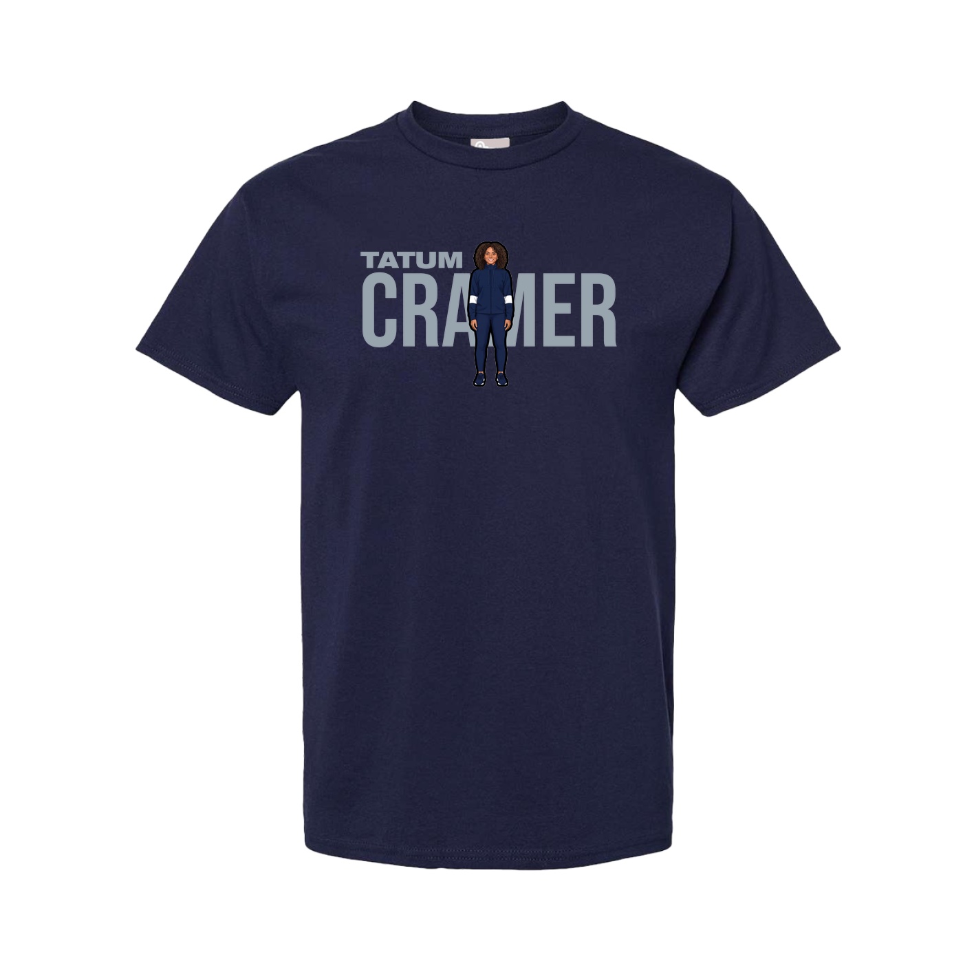 Youth Tee — Player Name in Navy