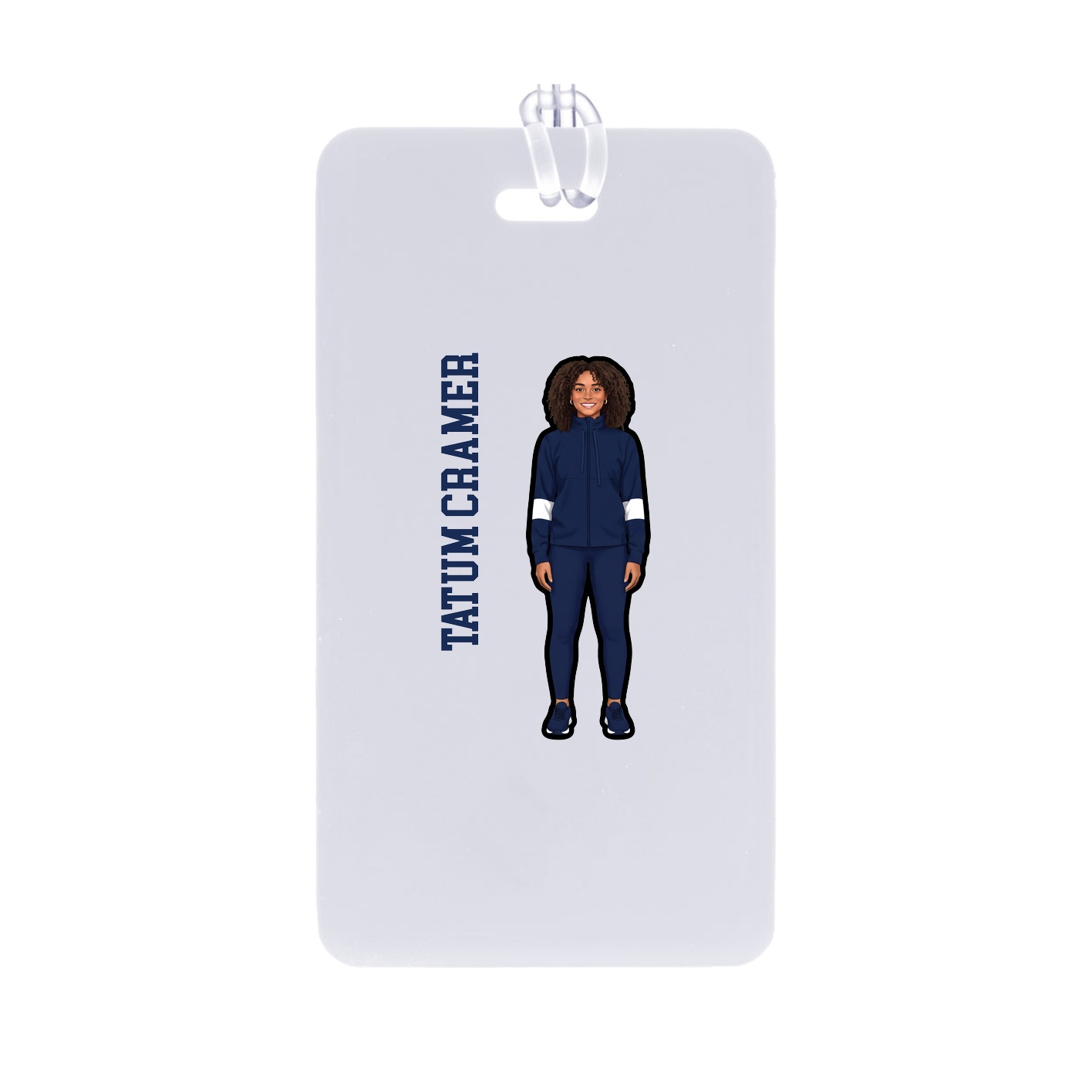 Bag Tag — Name Vertical in Classic
