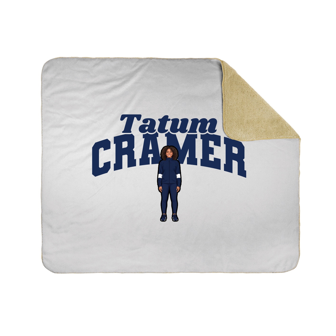 Throw Blanket — Signature Arch in White