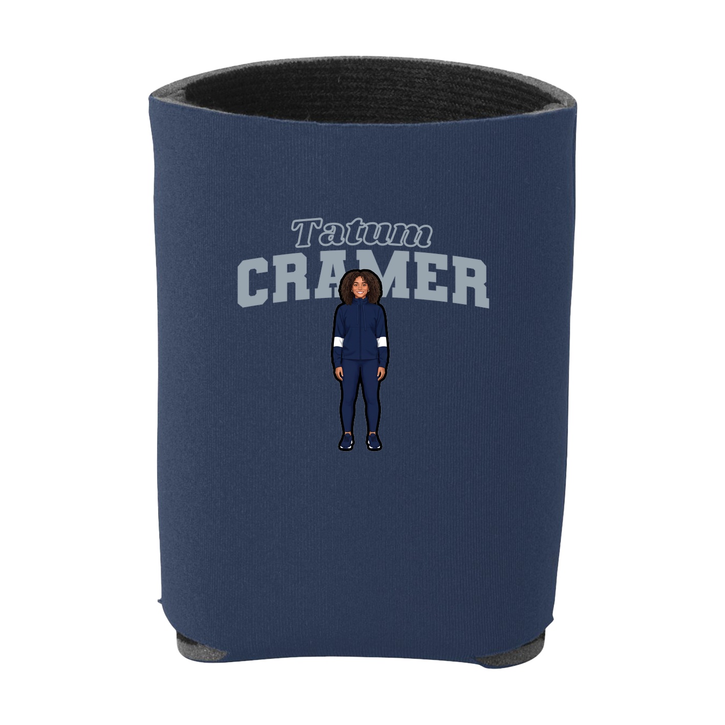 Can Holder — Name Arch in Navy