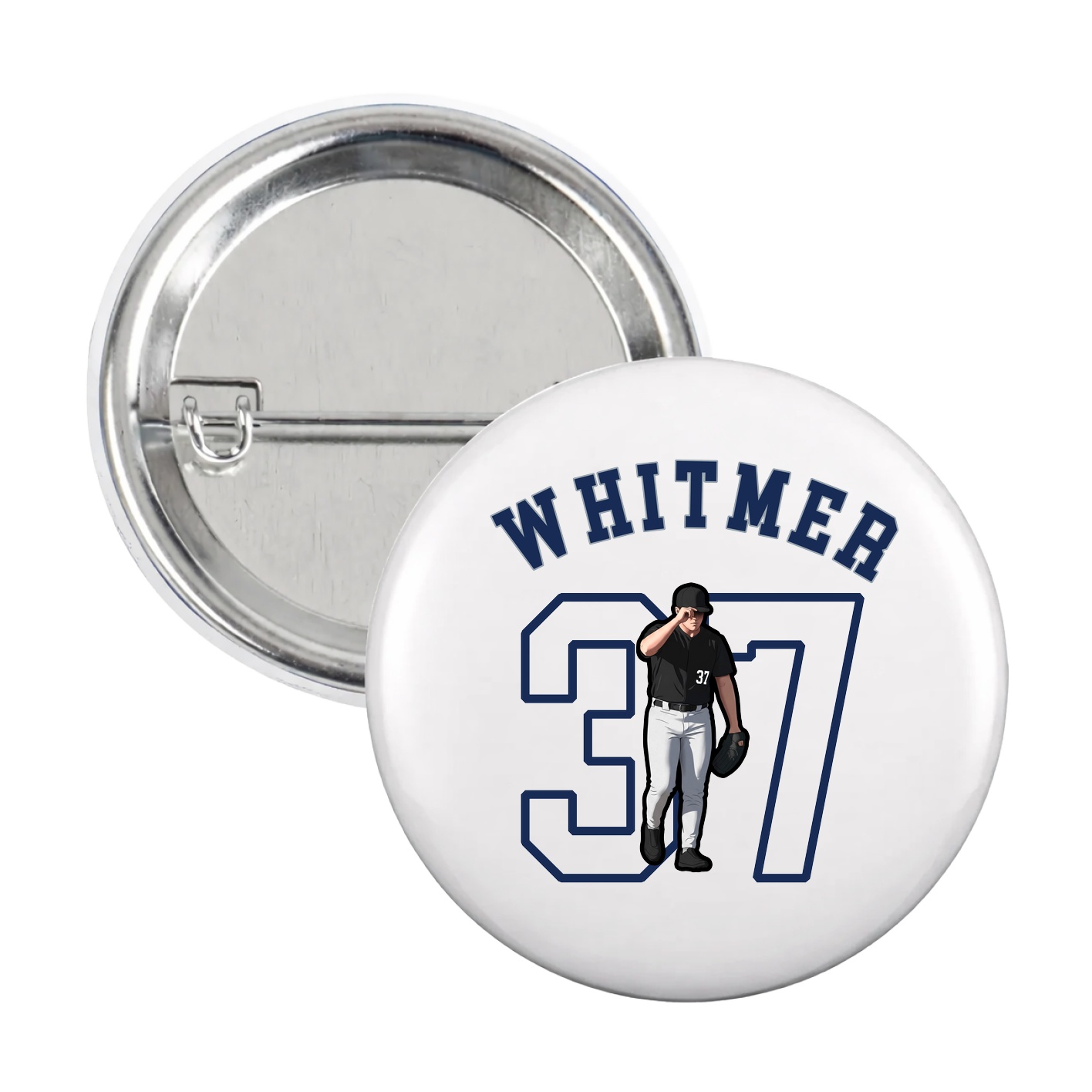 Game Day Button — Shirsey Arch in White