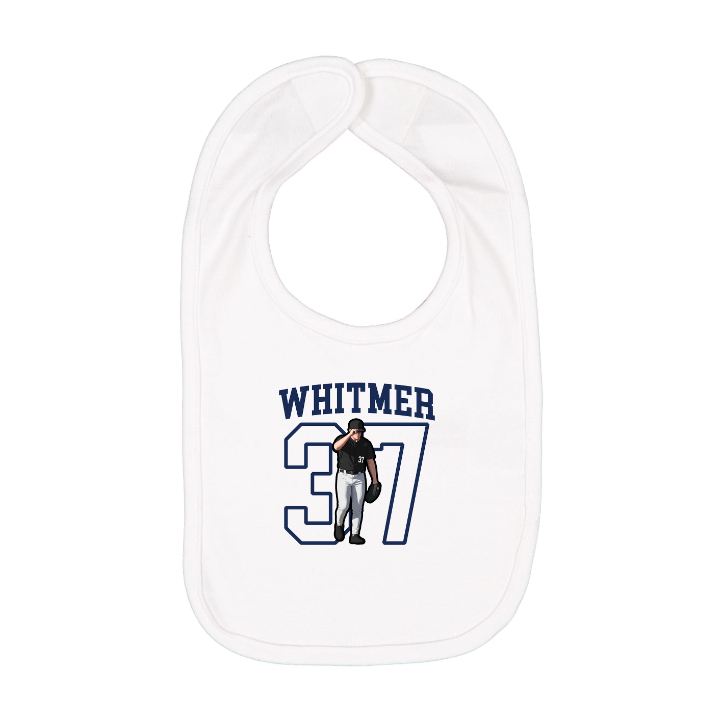 Infant Bib — Shirsey in White