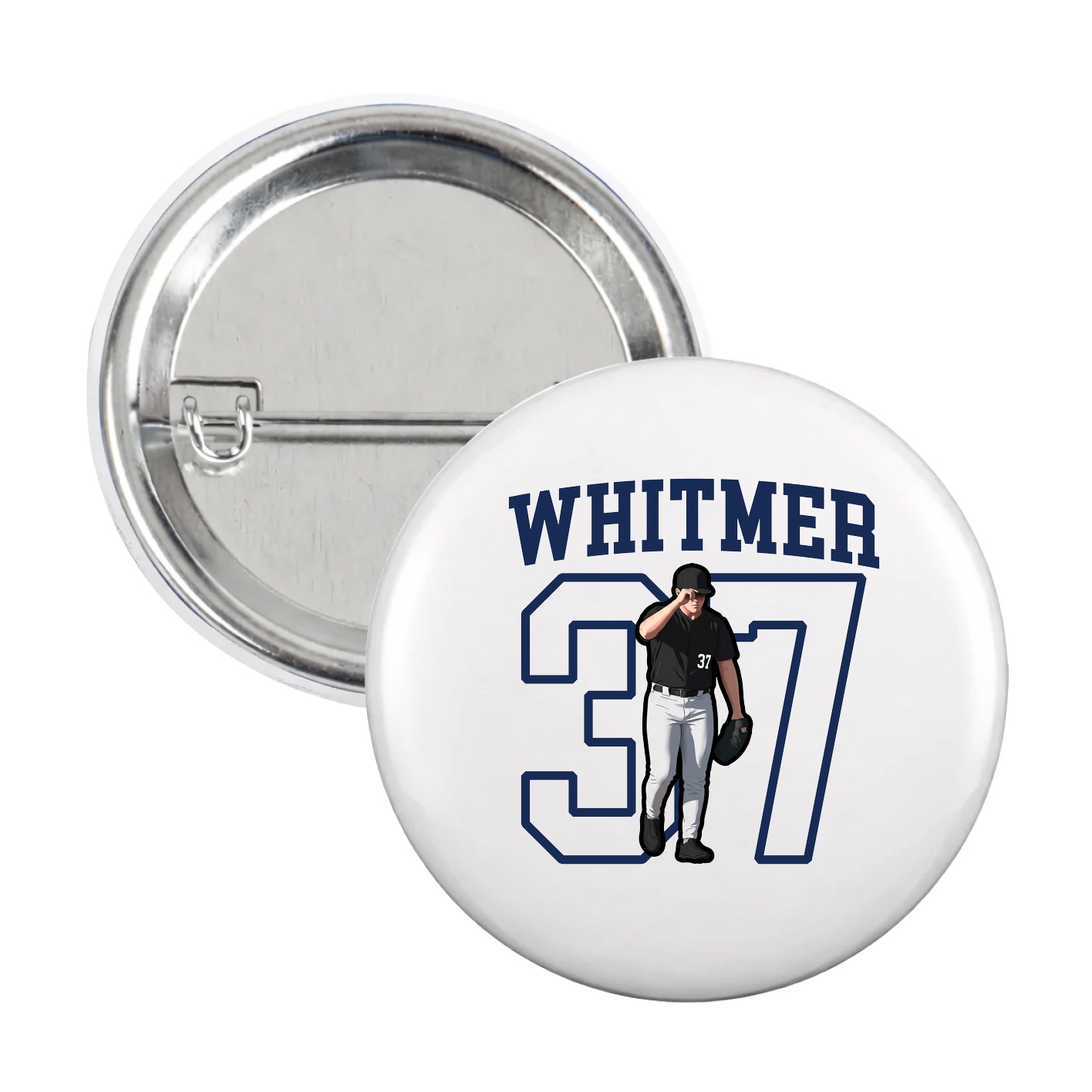 Game Day Button — Shirsey in White