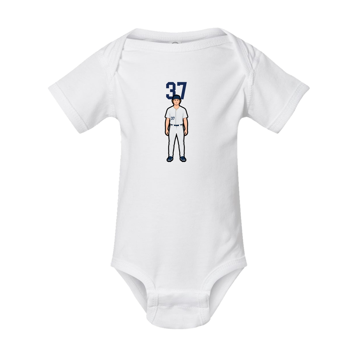 Baby Onesie — Number Top in White
