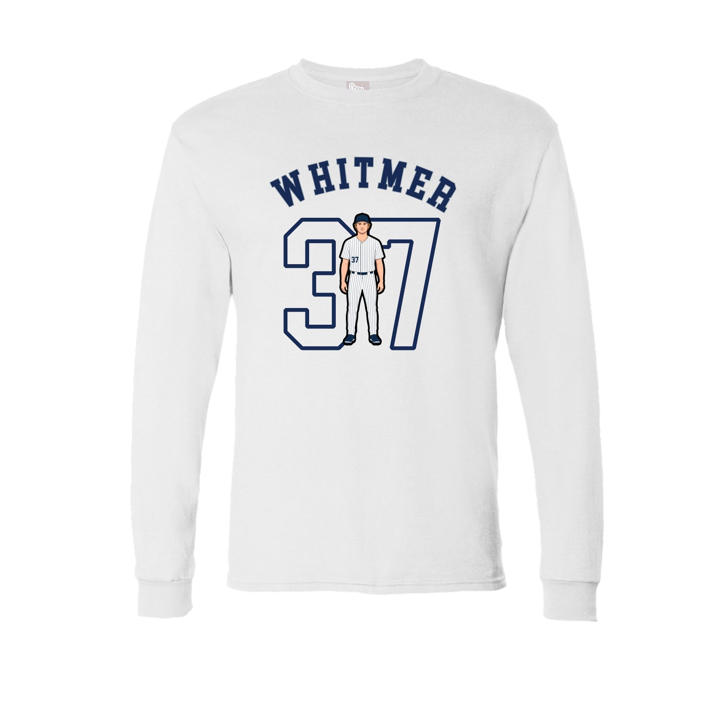 Long Sleeve Tee — Shirsey Arch in White