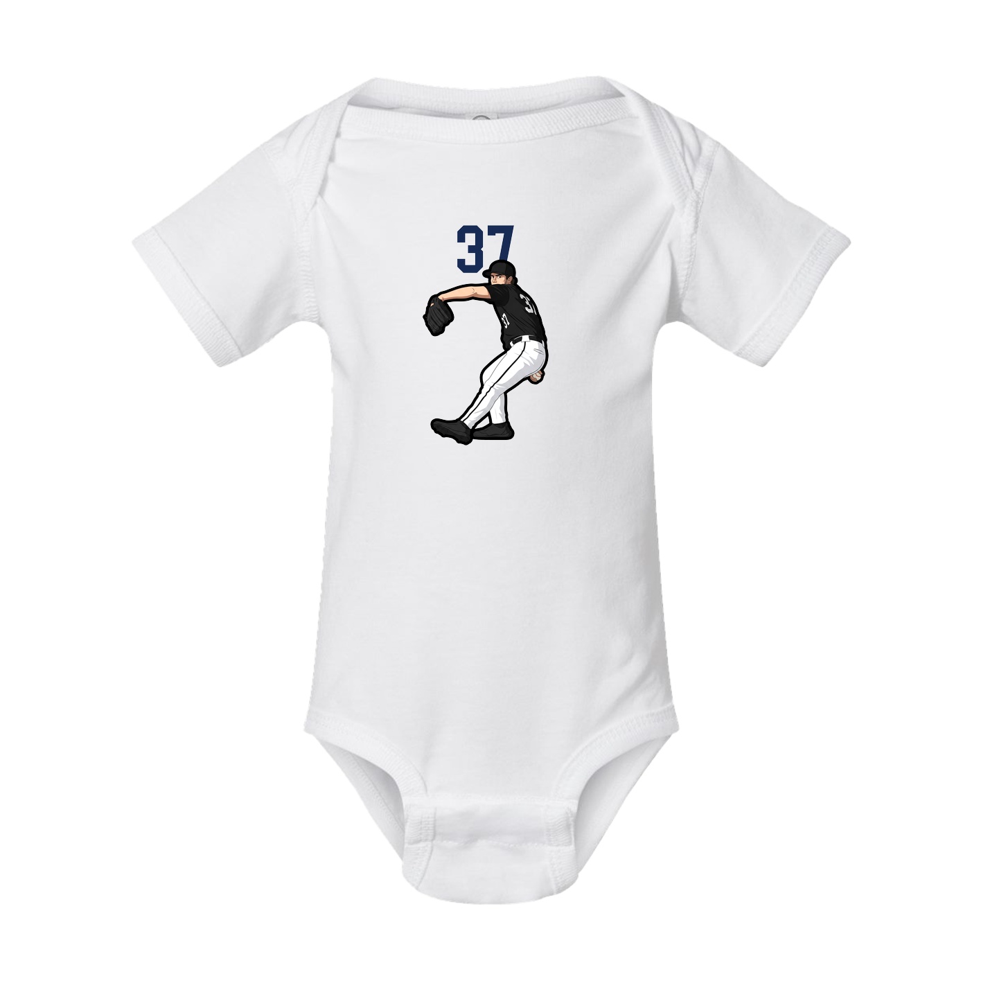 Baby Onesie — Number Top in White