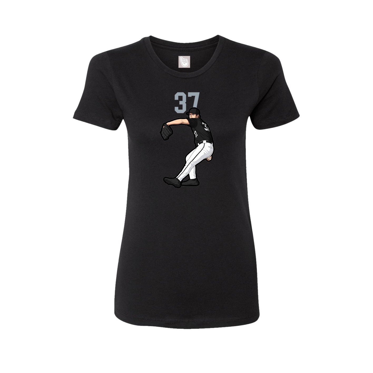 Womens Tee — Number Top in Black