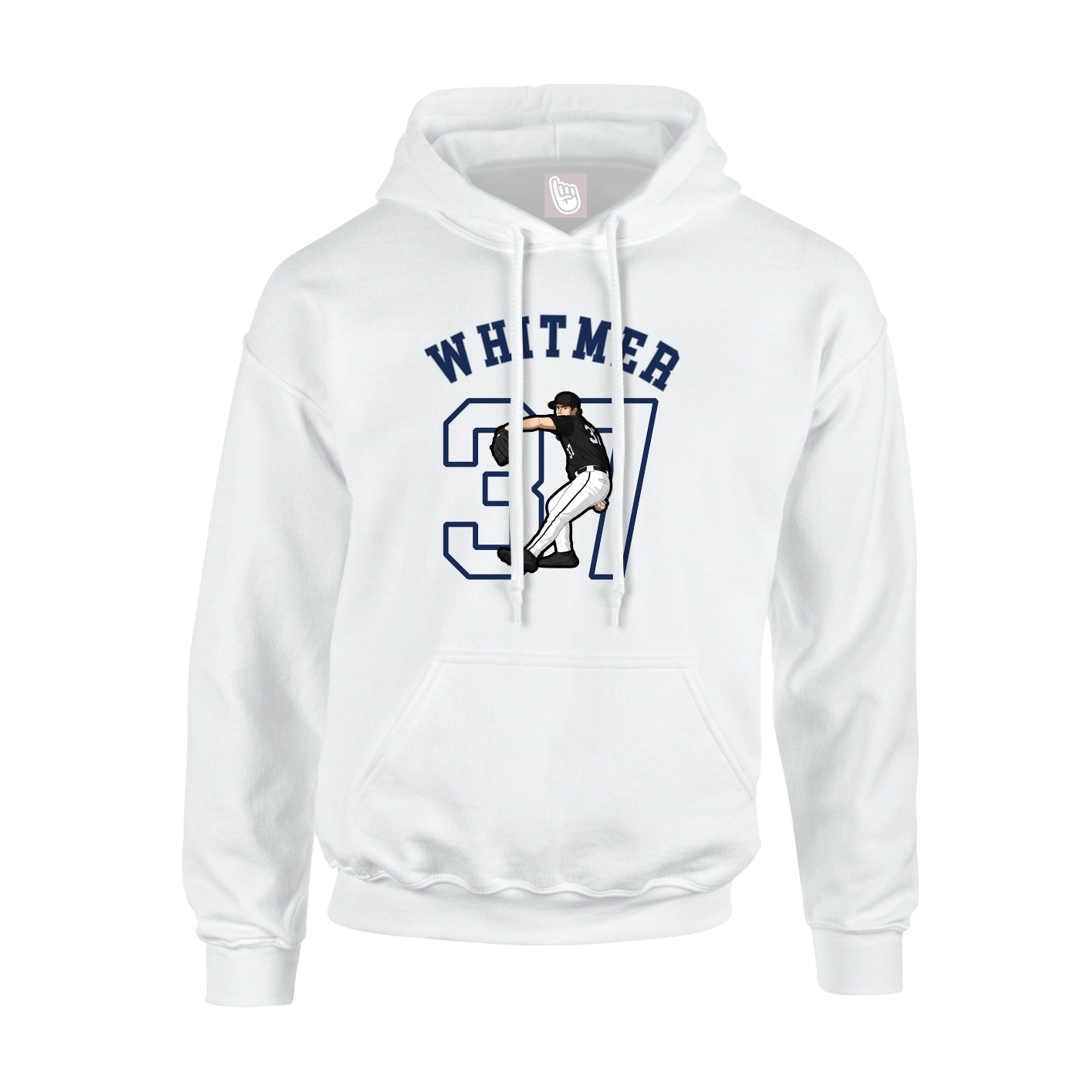 Hoodie — Shirsey Arch in White