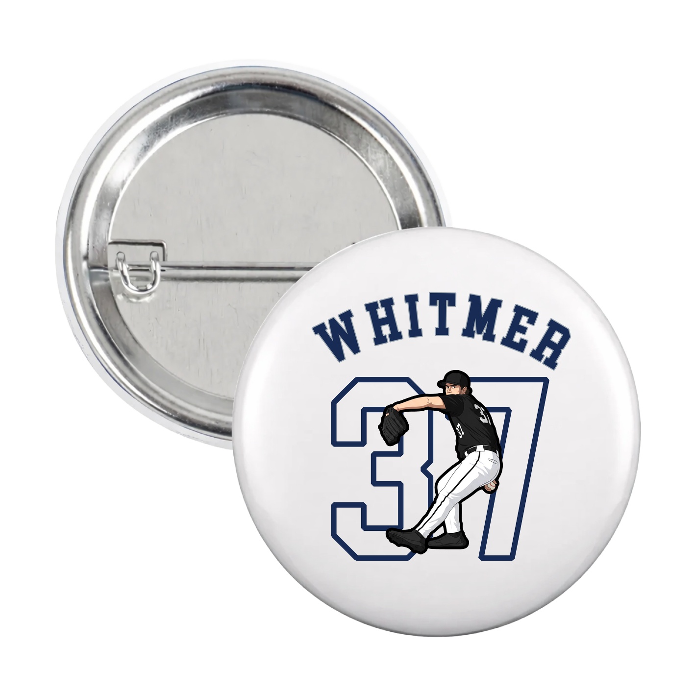 Game Day Button — Shirsey Arch in White