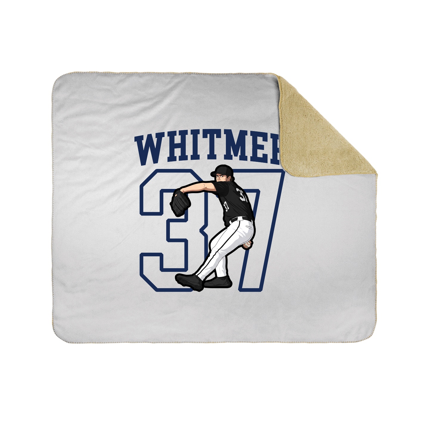 Throw Blanket — Shirsey in White