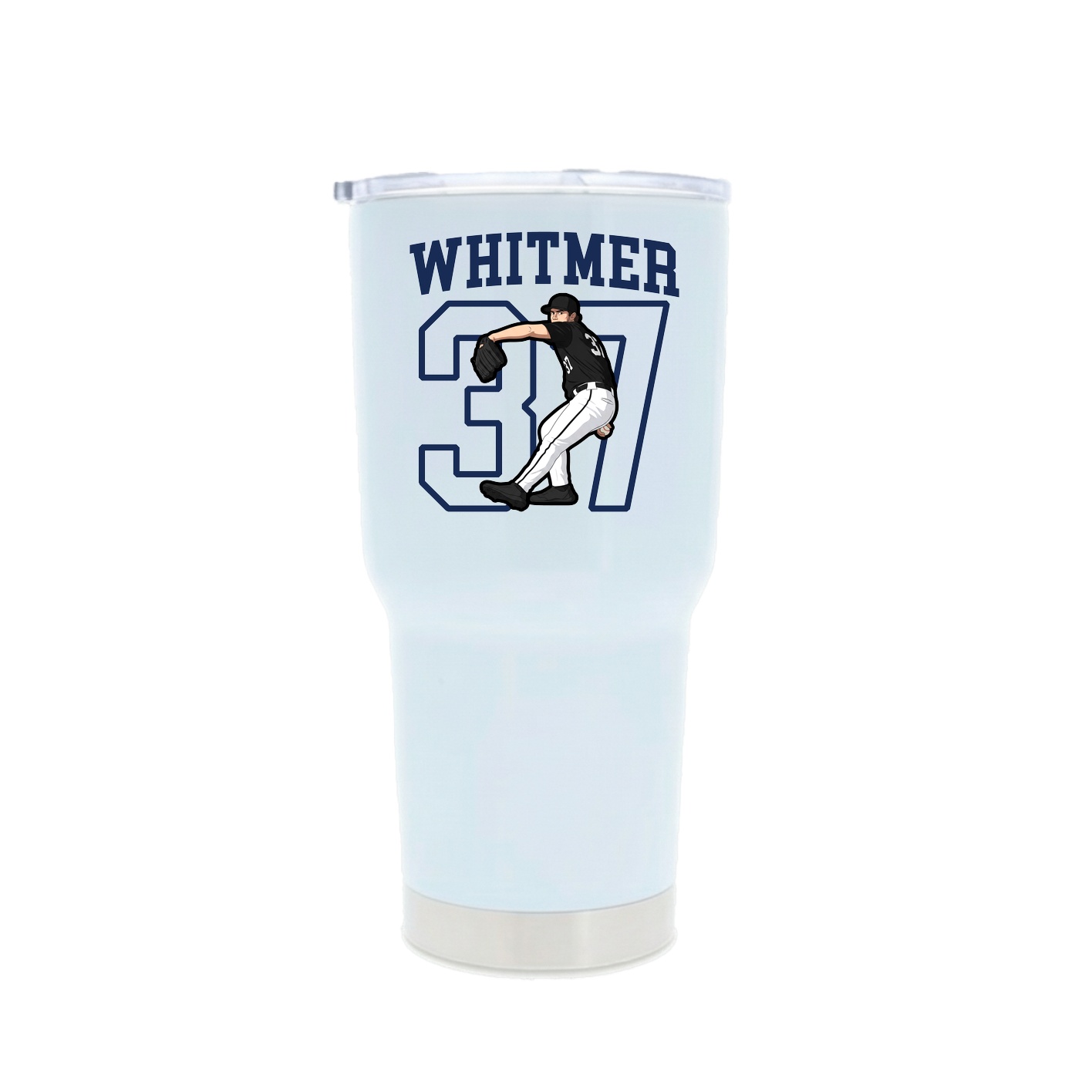 30oz Stainless Steel Tumbler — Shirsey in White