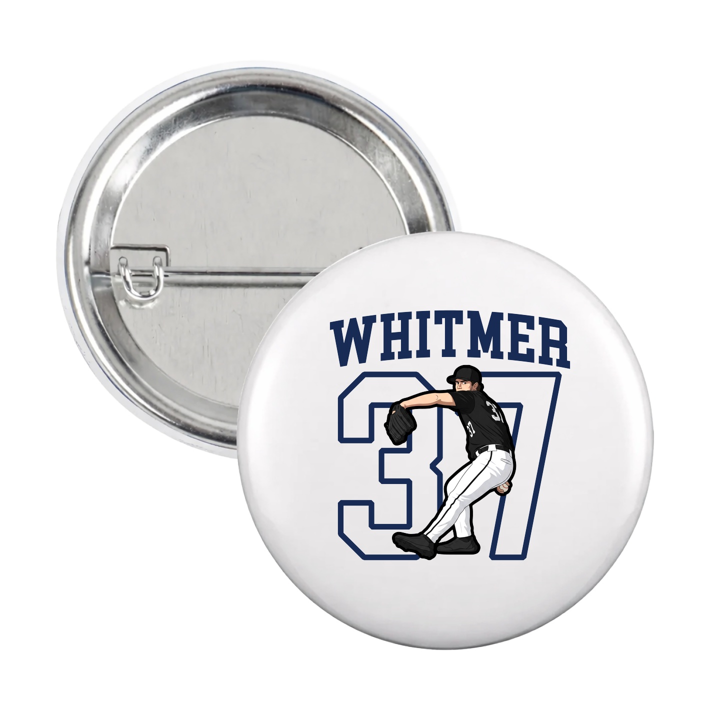 Game Day Button — Shirsey in White