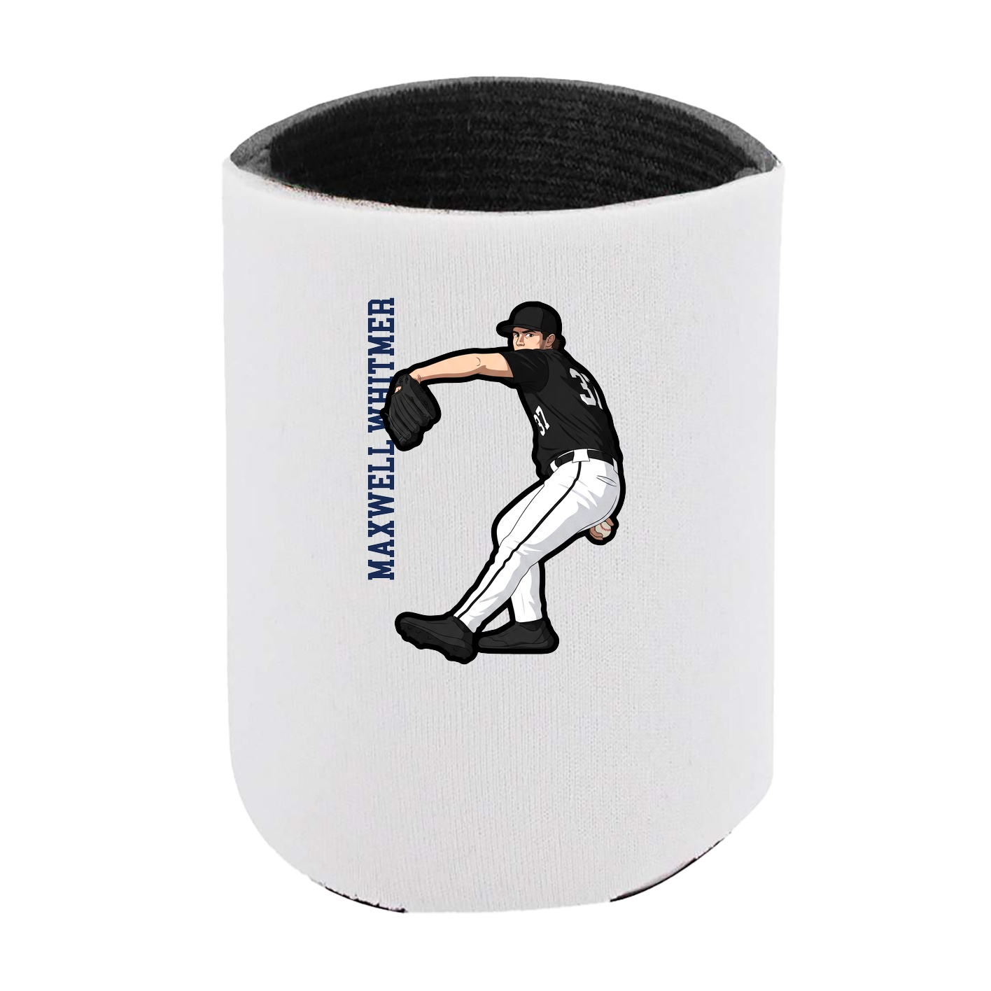 Can Holder — Name Vertical in White