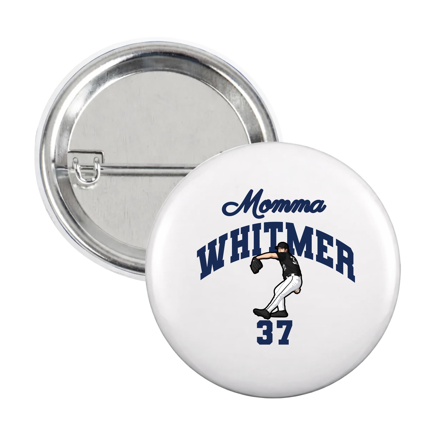 Game Day Button — Mothers Day Arch in White