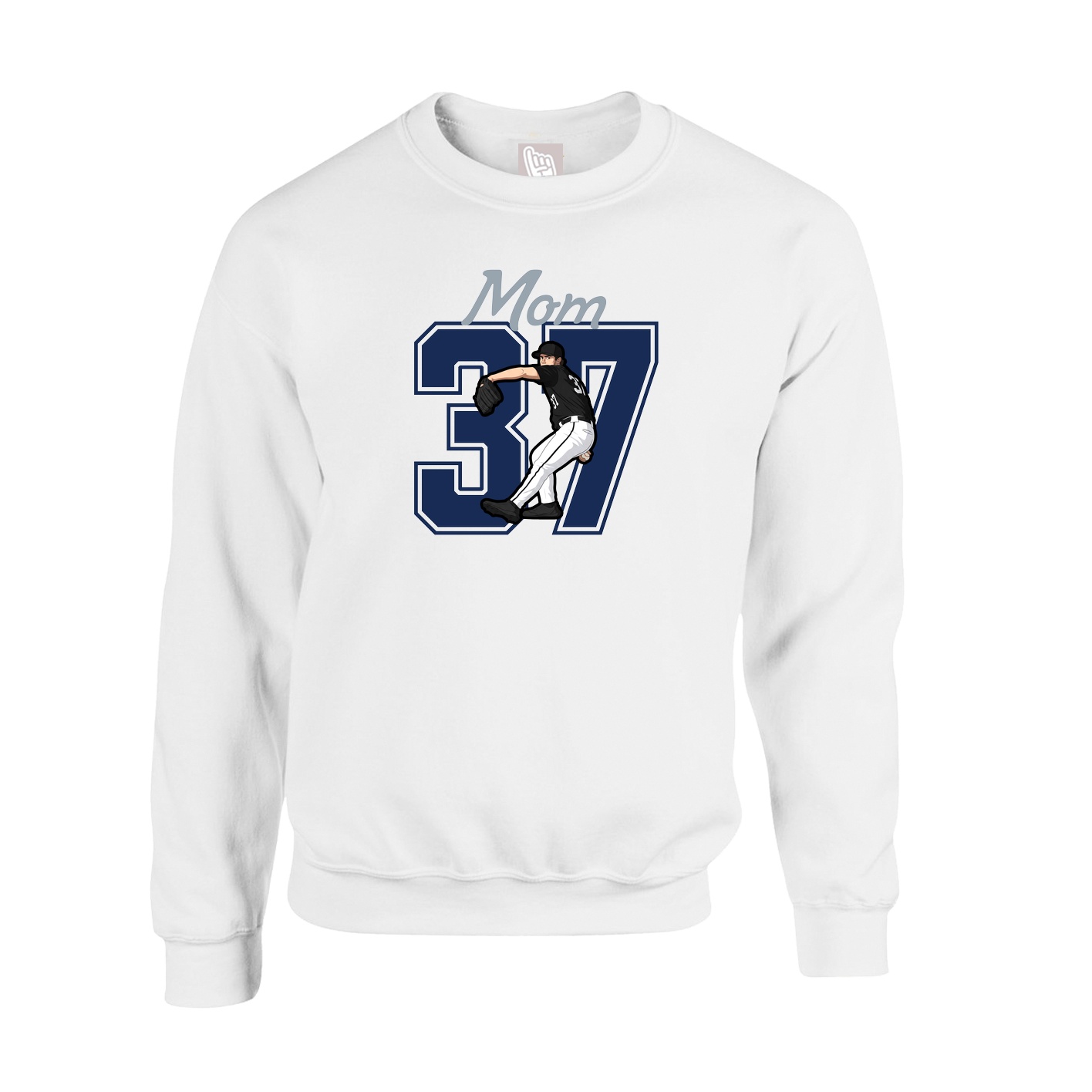 Fleece Crew — Mothers Day Shirsey in White