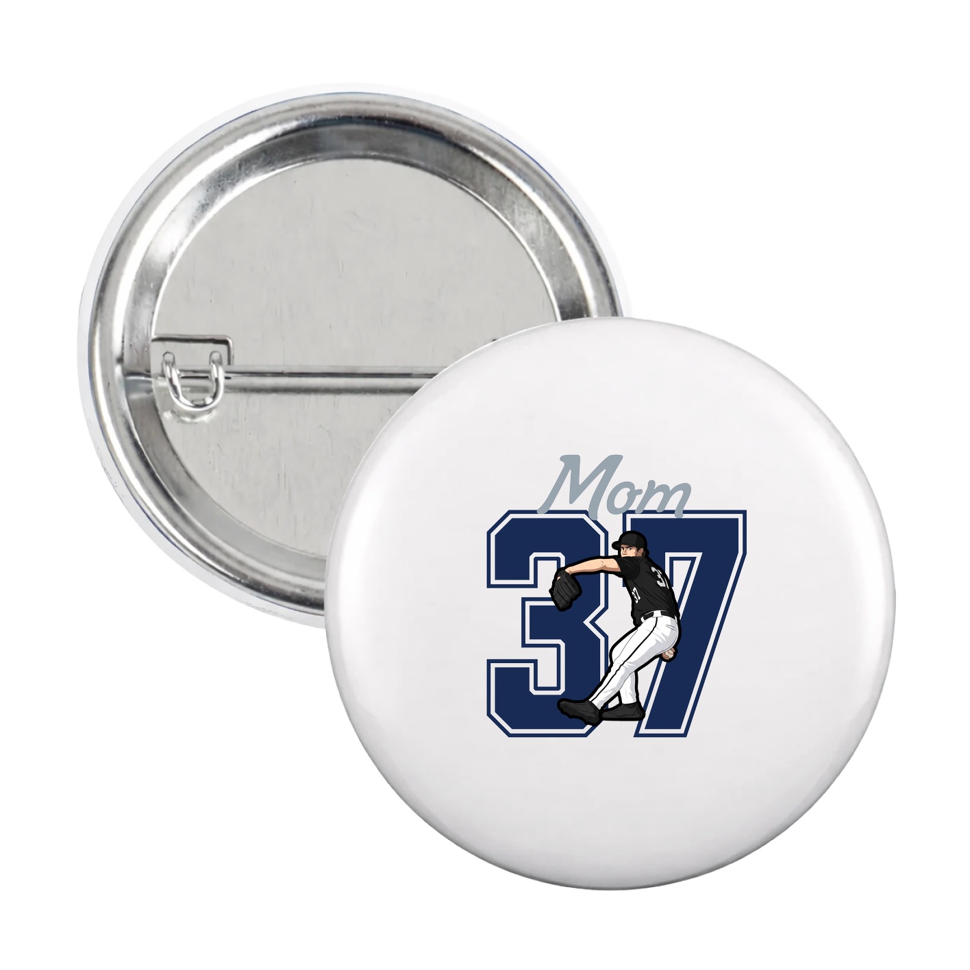 Game Day Button — Mothers Day Shirsey in White