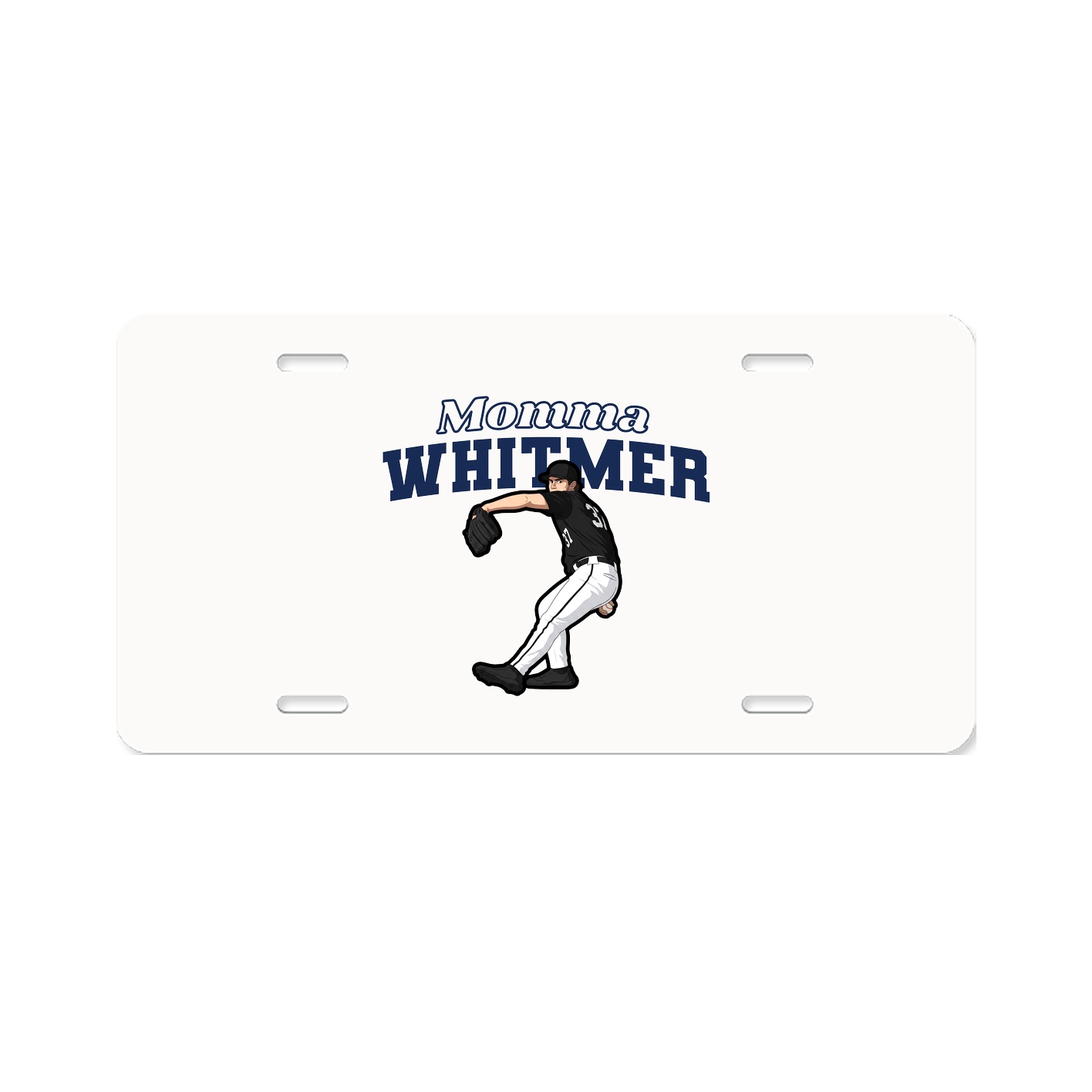 License Plate — Mothers Day Block in Classic