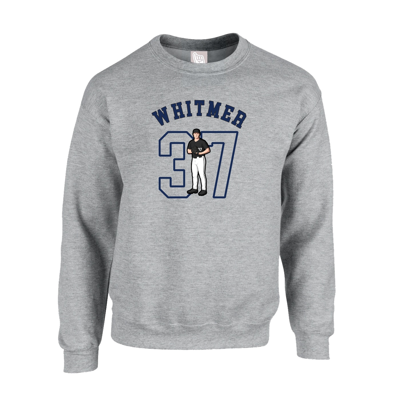 Fleece Crew — Shirsey Arch in Grey