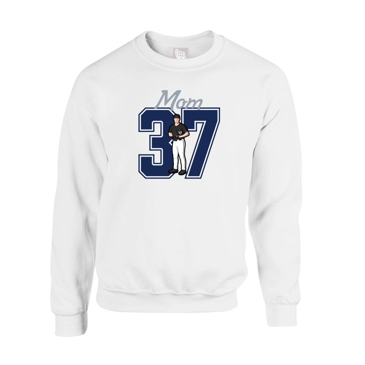 Fleece Crew — Mothers Day Shirsey in White