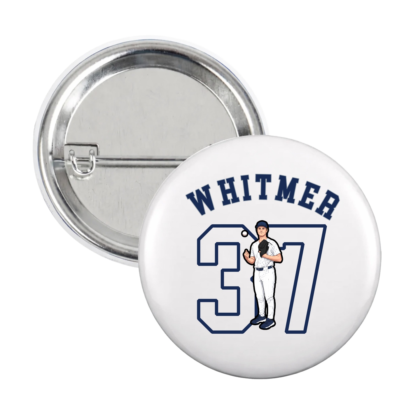 Game Day Button — Shirsey Arch in White