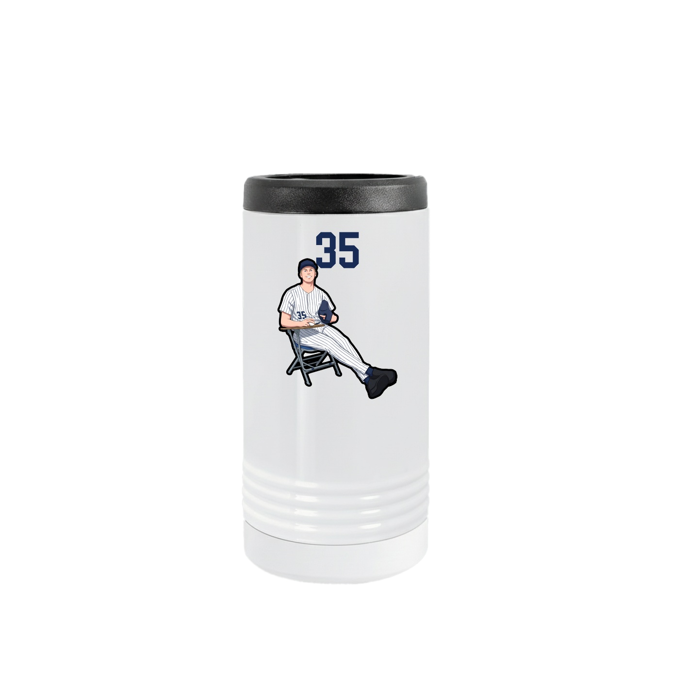 Slim Beverage Holder — Number Top in White